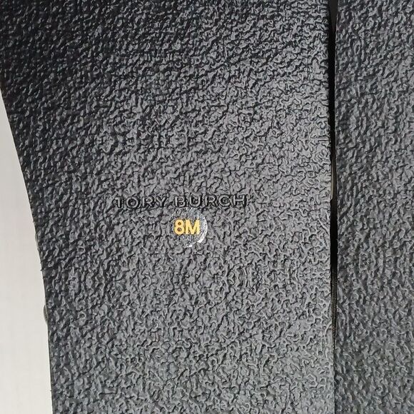 Tory Burch Platform Sandals Womens 8 Black Kira Sport Goat Leather Dust Bag - Picture 8 of 13